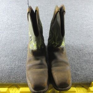 Ariat Work Boots Mens Size 11.5 Brown Leather‎ Waterproof Composite Toe Western